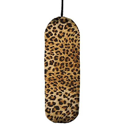 WAWEKMUZ Cute Plastic Bag Holder,Brown Leopard,Grocery Bags Dispenser,Shopping Bag Organizer,Gifts for Kitchen Decor