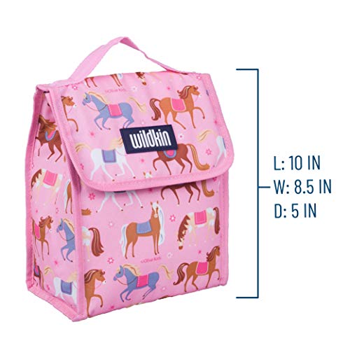 Wildkin 15 Inch Kids Backpack Bundle with Lunch Bag (Horses)