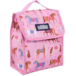 Wildkin 15 Inch Kids Backpack Bundle with Lunch Bag (Horses)