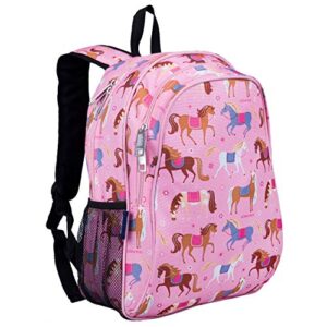 Wildkin 15 Inch Kids Backpack Bundle with Lunch Bag (Horses)