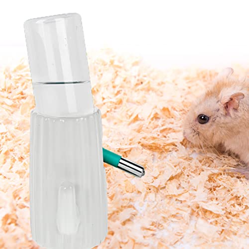 VILLCASE Pet Water Bottle Holder Adorable Cacti- Shape Hamster Waterer Holder Pet Bottle Bracket for Hamster Chinchilla Gerbil Bunny (White) Hamster Water Bottle