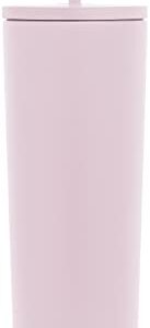 Simple Modern Insulated Tumbler with Lid and Straw | Iced Coffee Cup Reusable Stainless Steel Water Bottle Travel Mug | Valentines Gifts For Him & Her | Classic Collection | 28oz | Pale Orchid