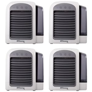 ultimaxx cordless, portable mini air conditioner 4-pack. 3 speeds (lasts up to 8 hours) - 2022 personal air conditioner is whisper-quiet & doubles as a humidifier for bedroom, desk, camping & more