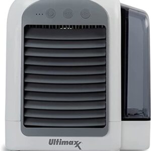 Ultimaxx CORDLESS, Portable Mini Air Conditioner 4-Pack. 3 Speeds (lasts up to 8 hours) - 2022 Personal Air Conditioner is Whisper-Quiet & Doubles as a humidifier for Bedroom, Desk, Camping & More