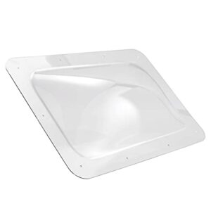 hike crew rv skylight | universal skylight window replacement cover for exterior camper roof | durable polycarbonate dome, weather, uv & impact resistant | 18” x 26” fits most rv openings, clear