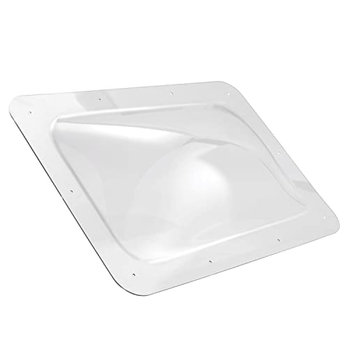 Hike Crew RV Skylight | Universal Skylight Window Replacement Cover for Exterior Camper Roof | Durable Polycarbonate Dome, Weather, UV & Impact Resistant | 18” x 26” Fits Most RV Openings, Clear