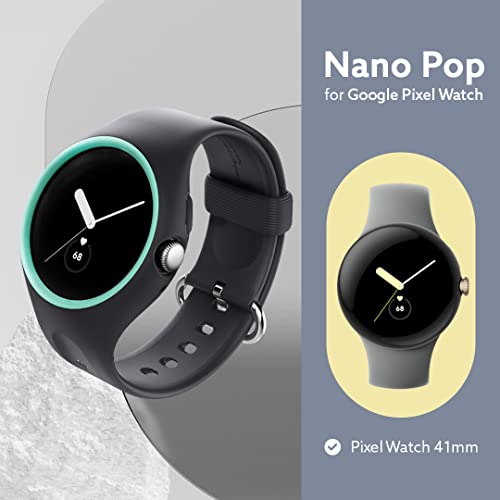 Caseology Nano Pop [Band with Case] Designed for Google Pixel Watch Case for Pixel Watch Band (2022) - Prune Charcoal