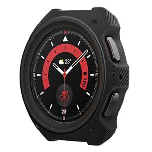 caseology vault compatible with samsung galaxy watch 5 pro case 45mm (2022) - matte black