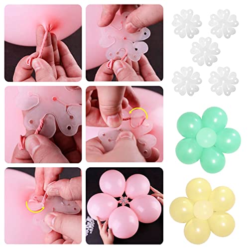123 Pieces Daisy Balloon Garland Arch Kit Daisy Balloons Groovy Daisy Flower Pastel Macaron Balloons Spring Pastel Balloon Arch for Daisy Theme Party Baby Shower Decoration (Spring Style)