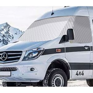 vanncamp windshield cover for mercedes benz sprinter 2007-2022, rv front window cover