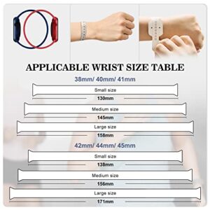 Solo Loop Strap Compatible with Apple Watch Band 38mm 40mm 41mm, Sport Elastics Silicone Apple Watch Bands Women Men, Replacement Wristband for iWatch Series 8 7 6 5 4 3 2 1 SE (Starlight 38S)