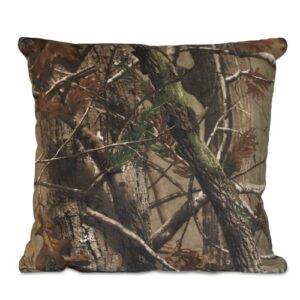 visi-one filled realtree pillow, 18" x 18" inches, camouflage