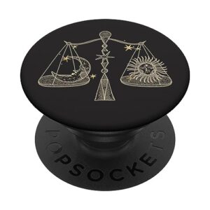 mystic sun and moon scale astrology popsockets standard popgrip