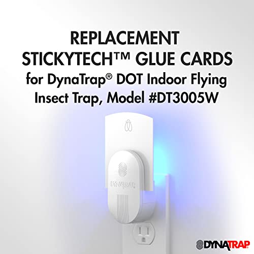 DynaTrap 23005-0612 DOT StickyTech Replacement Indoor Flying Insect Trap Glue Cards - 6 Pack