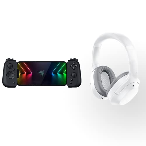 Razer Kishi V2 Mobile Gaming Controller for iPhone Opus X Wireless Low Latency Headset: Mobile Gaming Bundle