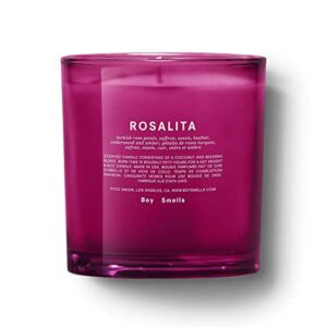 boy smells women's rosalita candle, no color, one size