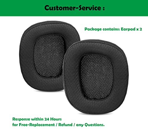 DowiTech Noise Isolation Headset Ear Cushions Replacement Ear Pads Headphone Earpads Compatible with Logitech G935 G933 G633 G533 G233 Wireless Gaming Headphone