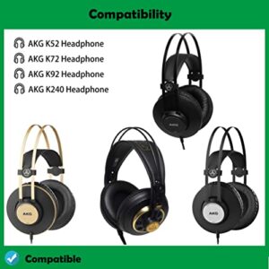 DowiTech Professional Headphone Replacement Ear Pads Cushions Headset Earpads Compatible with AKG K52 K72 K92 K240 Headphone Headset