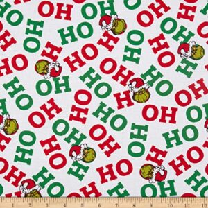 robert kaufman kaufman how the grinch stole christmas ho fabric, holiday