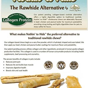 Fieldcrest Farms Nothing to Hide Natural Rawhide Alternative Twist Stix for Dogs - 3 Pack Bundle & Magnet (Chicken, Beef, Peanut Butter) Premium Easily Digestible Chews Great for Dental Health