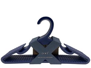100% recycled ocean and ocean bound plastic sustainable adult hanger (navy)