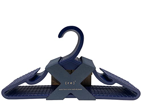 100% Recycled Ocean and Ocean Bound Plastic Sustainable Adult Hanger (Navy)