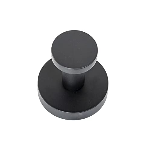 Italia Florence Series Minimalist Robe Hook in Matte Black