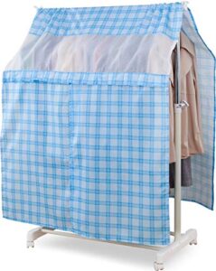 astro garment rack cover dustproof clothes rack cover, blue, 001-09