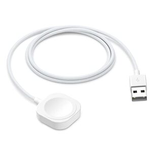 comvin for apple watch charger, compatible with apple watch charger series 8 7 6 5 4 3 2 se ultra, magnetic charging cable for iwatch charger - 5ft/1.5m, white