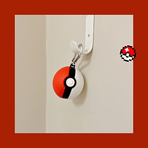 Compatible with Samsung Galaxy Buds2 pro(2022)/Galaxy Buds Live(2020)/Galaxy Buds pro(2021)/Galaxy Buds 2 (2022) Charging Box,Cute 3D Cartoon Poke Ball Earphone case,Soft Silicone Case with Hook