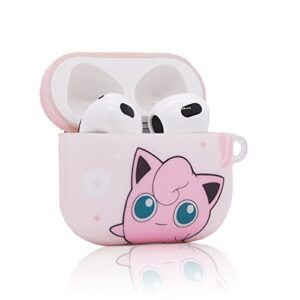 airpods 3rd generation case cover,3d cute cartoon anime funny for kids girls teens boys cover, imd process tpu pink fashion character design airpods 3 case