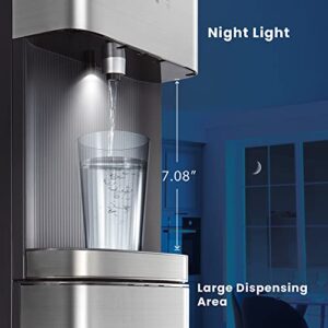 Comfee UV self-cleanning Bottleless Water Cooler, Quick Cooling Water Dispenser with 3 Temperature Settings, Safety Child Lock, Stainless Steel