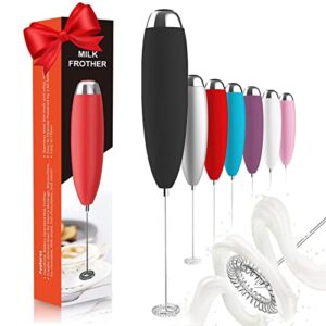 milk frother, upgraded titanium motor handheld frother electric whisk,hand mixer, frother for coffee, milk foamer, hand mixer, frother for coffee, lattes, frother for frappe, latte, matcha, no stand