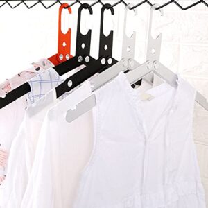 plplaaoo Portable Folding Clothes Hanger, Hangers,Nonslip Travel Hangers Metal Hangers,Multifunction Coat Hangers Travel Accessories,Clothes Drying Rack for Travel(Black)