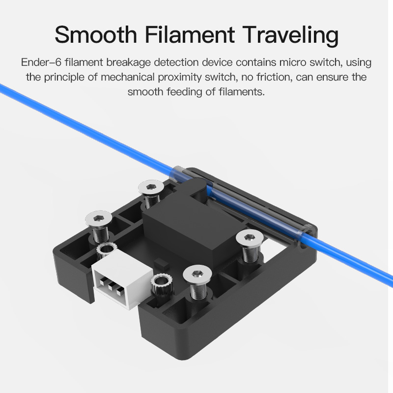 Official Creality Filament Runout Sensor 3D Printer, 1.75mm Smart Filament Sensor/Filament Detection for Ender 3 V2/Ender-3/Ender-3S/Ender-3Pro/Ender-3 Max/CR-10S Pro/CR-10 V2/Ender-6/CR-10 Max