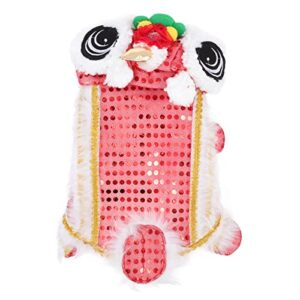 ukcoco fashion dog clothes 1pc dog dance lion costume funny new year festive clothes lovely dog costume