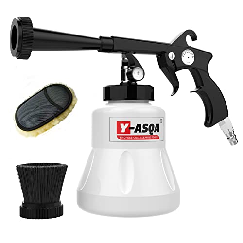 Y-ASQA Tornador Car Cleaning Gun,Tornado Black Air Blow Cleaning Gun Car Detail Cleaner Kit for Vehicle Upholstery Carpet Seat