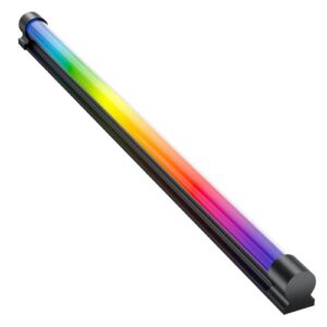 novonest upgraded magnetic led strip, 14.17"(360mm), black, acrylic diffuse material argb led strip, sata auto rainbow/5v 3pin, for aura sync, gigabyte rgb fusion, msi mystic light sync, lb360