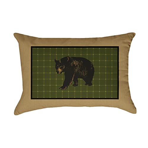 Lodge Rustic Cabin Oblong Pillow, Soft & Comfortable Pillow, Perfect For Indoor/Outdoor Farmhouse Décor Multi (14''x20'')