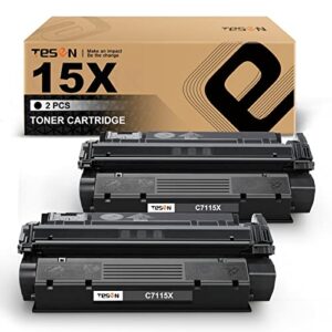 tesen compatible toner cartridge replacement for hp 15x c7115x (2-pack, high-yield) work with hp laserjet 1000 1005 1200 1220 3300 3310 3320 3330 3380 3390, laserjet 1150 1300 serires printer