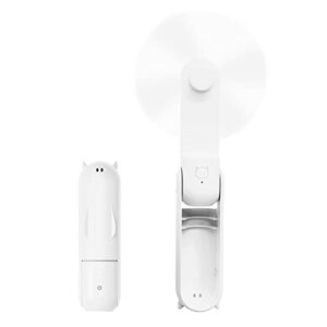 bgfox mini handheld fan, hand fan, mini portable usb rechargeable small pocket fan, battery operated fan for travel,outdoor-pearl white