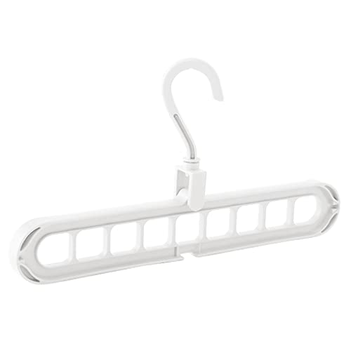 N/A Magic Multi-Port Support Clothes Rack Multifunctional Plastic Storage Clothes Hanger Clothes Rack (Color : White, Size : 33x16.5cm)