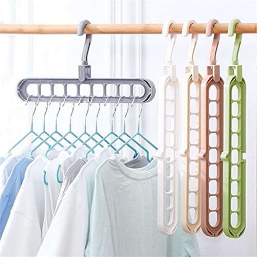 N/A Magic Multi-Port Support Clothes Rack Multifunctional Plastic Storage Clothes Hanger Clothes Rack (Color : White, Size : 33x16.5cm)