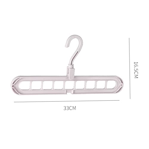 N/A Magic Multi-Port Support Clothes Rack Multifunctional Plastic Storage Clothes Hanger Clothes Rack (Color : White, Size : 33x16.5cm)