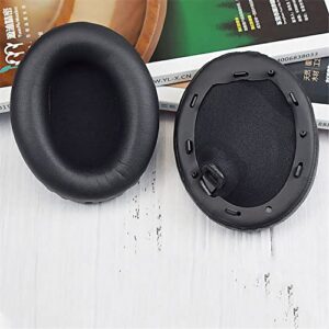 1000XM4 Replacement Earpads Noise Canceling Ear Cushions Quite-Comfort Protein Leather Ear Covers Earmuff Repair Parts for Sony WH-1000XM4 Over-Ear Wireless Headphones (Black)