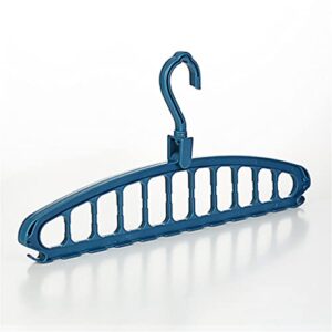 n/a multifunctional hanger hanger hook household plastic non-slip magic hanger hanger storage (color : blue, size : 39.5 * 19.5cm)