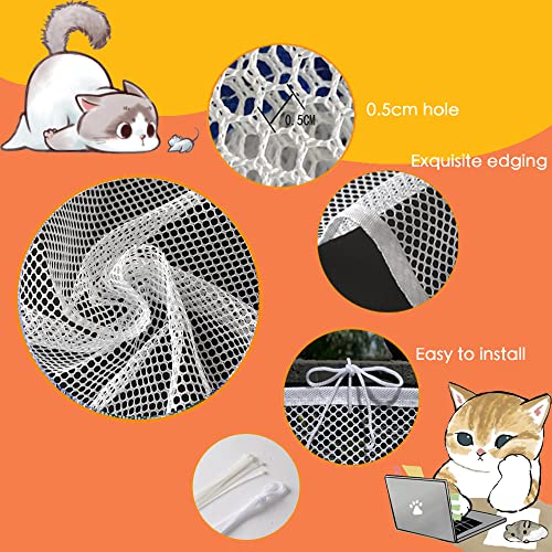 TTEDOYE Cat Balcony Rail Net Cat Anti-Fall Netting Pet Balcony Mesh Fence Net Child Safety Screen Protection Crib Mesh for Pets