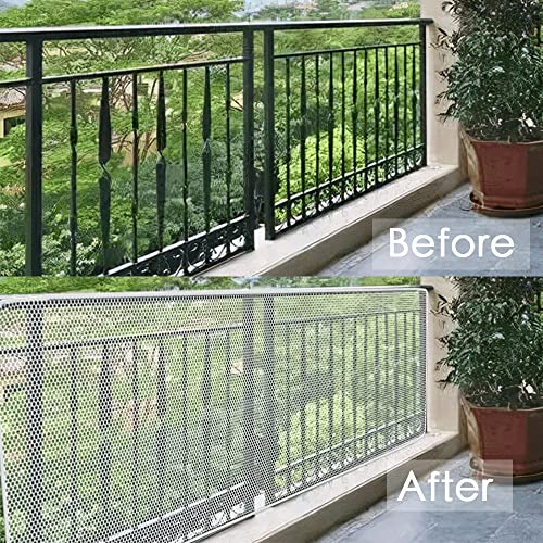 TTEDOYE Cat Balcony Rail Net Cat Anti-Fall Netting Pet Balcony Mesh Fence Net Child Safety Screen Protection Crib Mesh for Pets