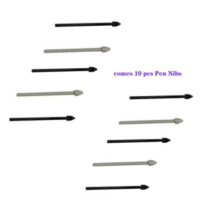 (10pcs Pack) Tab s8 s Pen Tips Replacement Stylus Nibs Parts for Samsung Galaxy Tab s8,Tab s8 Plus,S8 Ultra,Tab s7 FE (Black/Gray)
