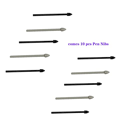 (10pcs Pack) Tab s8 s Pen Tips Replacement Stylus Nibs Parts for Samsung Galaxy Tab s8,Tab s8 Plus,S8 Ultra,Tab s7 FE (Black/Gray)